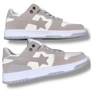 New URYNSN Mens Star Sneakers Low Top Lace Up Casual Shoes Sz US 7.5 EUR 40